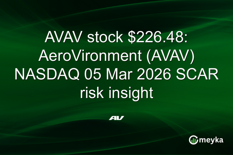 AVAV stock $226.48: AeroVironment (AVAV) NASDAQ 05 Mar 2026 SCAR risk insight