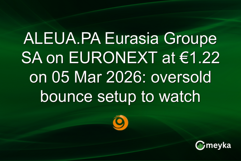 ALEUA.PA Eurasia Groupe SA on EURONEXT at €1.22 on 05 Mar 2026: oversold bounce setup to watch