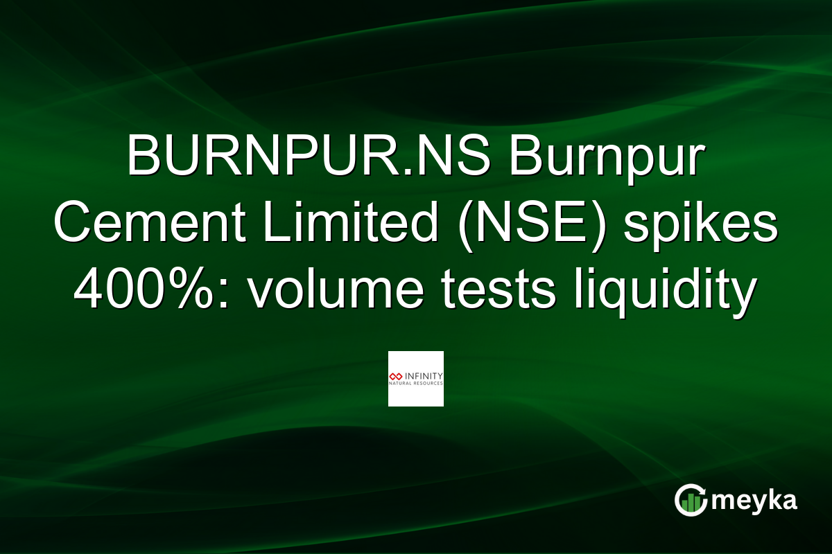 BURNPUR.NS Burnpur Cement Limited (NSE) spikes 400%: volume tests liquidity