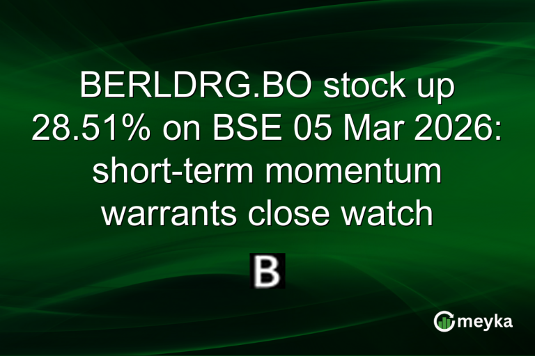 BERLDRG.BO stock up 28.51% on BSE 05 Mar 2026: short-term momentum warrants close watch