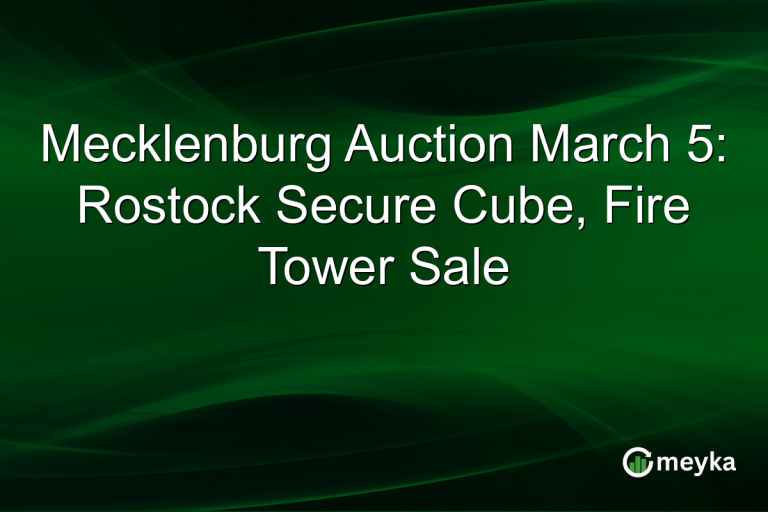 Mecklenburg Auction March 5: Rostock Secure Cube, Fire Tower Sale