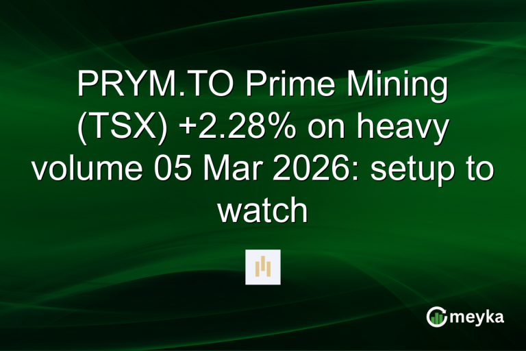 PRYM.TO Prime Mining (TSX) +2.28% on heavy volume 05 Mar 2026: setup to watch