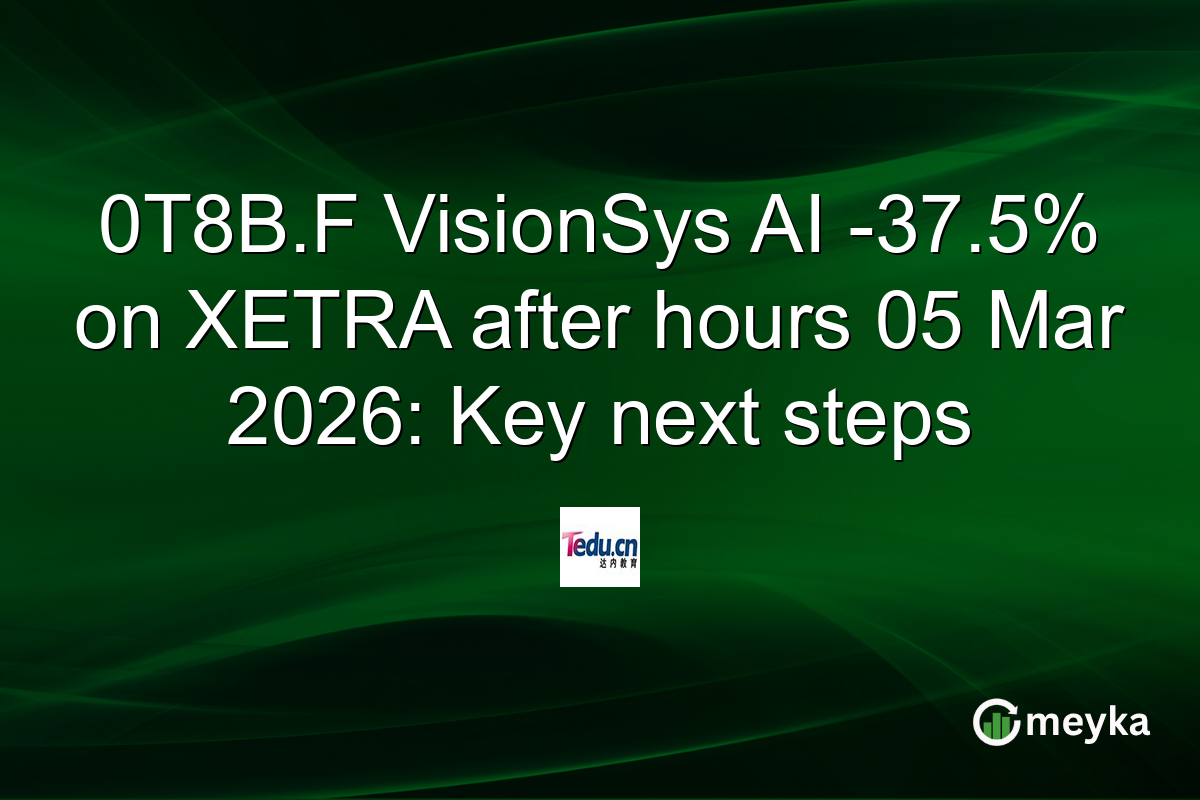 0T8B.F VisionSys AI -37.5% on XETRA after hours 05 Mar 2026: Key next steps