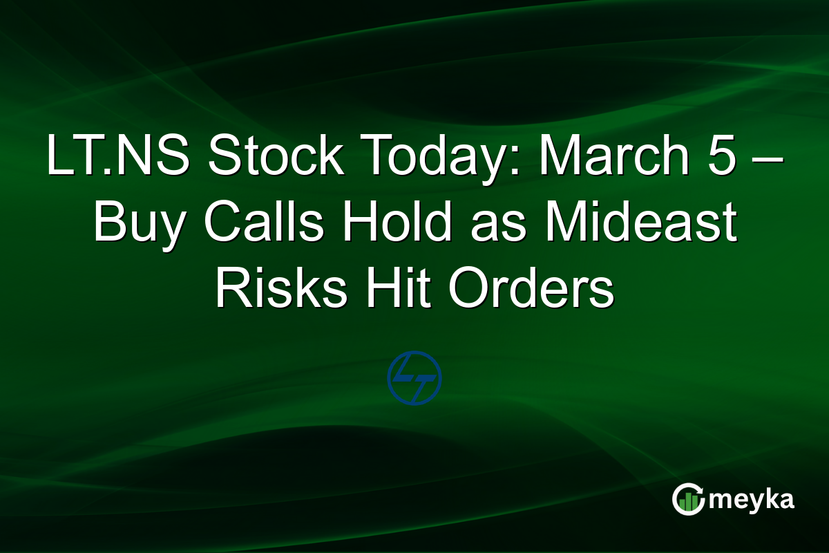 LT.NS Stock Today: March 5 – Buy Calls Hold as Mideast Risks Hit Orders