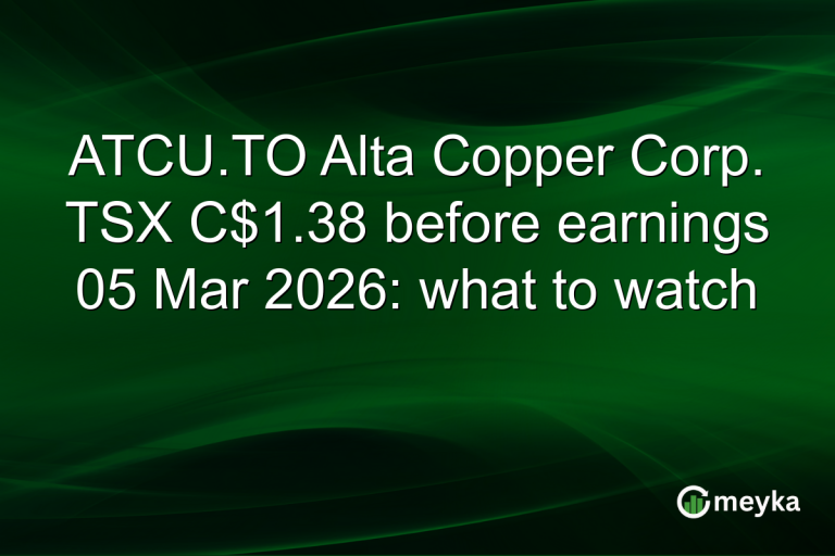 ATCU.TO Alta Copper Corp. TSX C$1.38 before earnings 05 Mar 2026: what to watch
