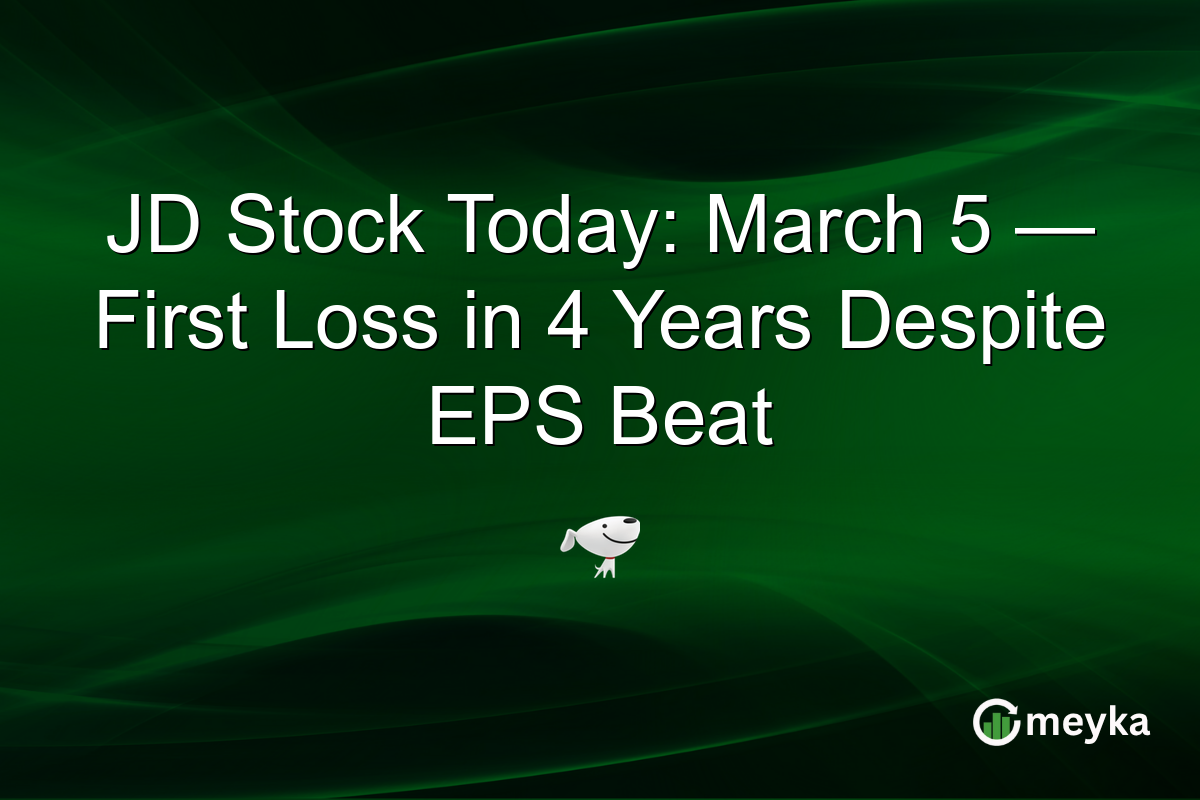 JD Stock Today: March 5 — First Loss in 4 Years Despite EPS Beat