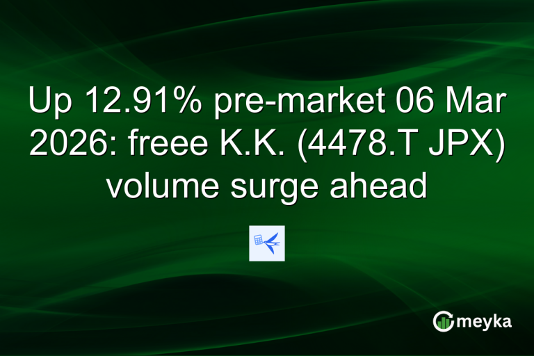 Up 12.91% pre-market 06 Mar 2026: freee K.K. (4478.T JPX) volume surge ahead