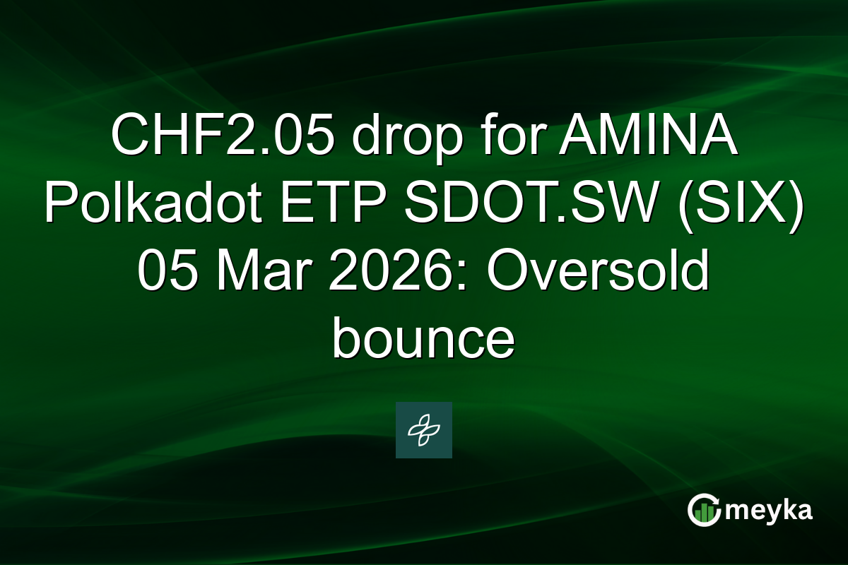 CHF2.05 drop for AMINA Polkadot ETP SDOT.SW (SIX) 05 Mar 2026: Oversold bounce