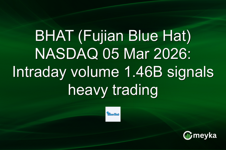 BHAT (Fujian Blue Hat) NASDAQ 05 Mar 2026: Intraday volume 1.46B signals heavy trading