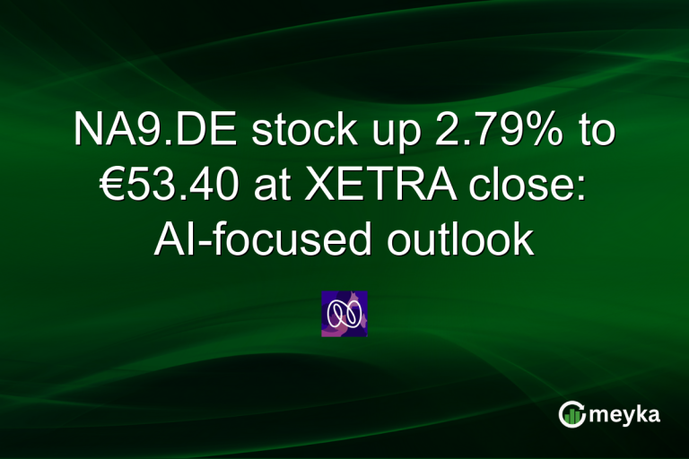 NA9.DE stock up 2.79% to €53.40 at XETRA close: AI-focused outlook