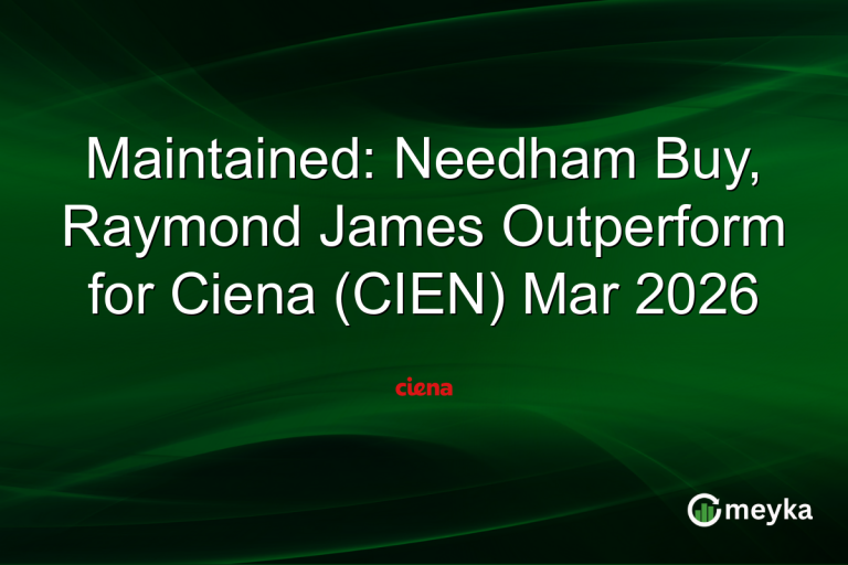 Maintained: Needham Buy, Raymond James Outperform for Ciena (CIEN) Mar 2026