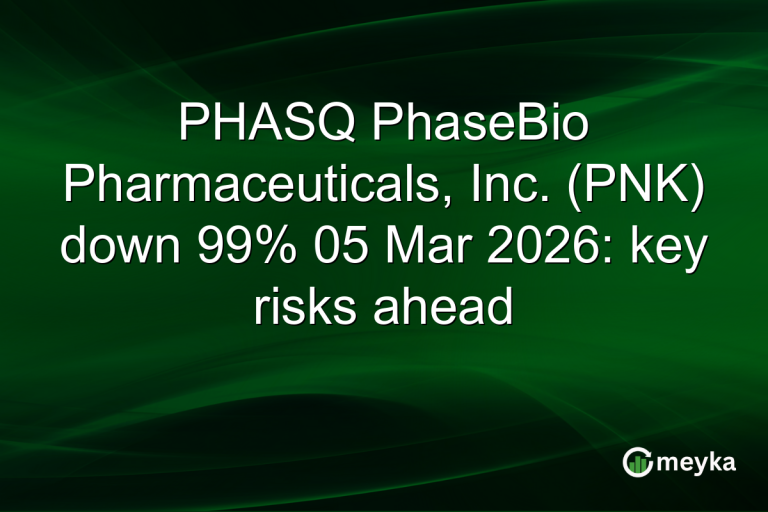 PHASQ PhaseBio Pharmaceuticals, Inc. (PNK) down 99% 05 Mar 2026: key risks ahead