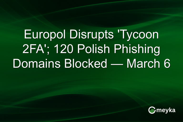 Europol Disrupts 'Tycoon 2FA'; 120 Polish Phishing Domains Blocked — March 6
