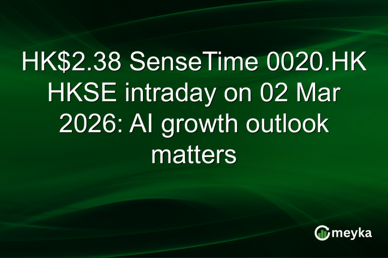 HK$2.38 SenseTime 0020.HK HKSE intraday on 02 Mar 2026: AI growth outlook matters