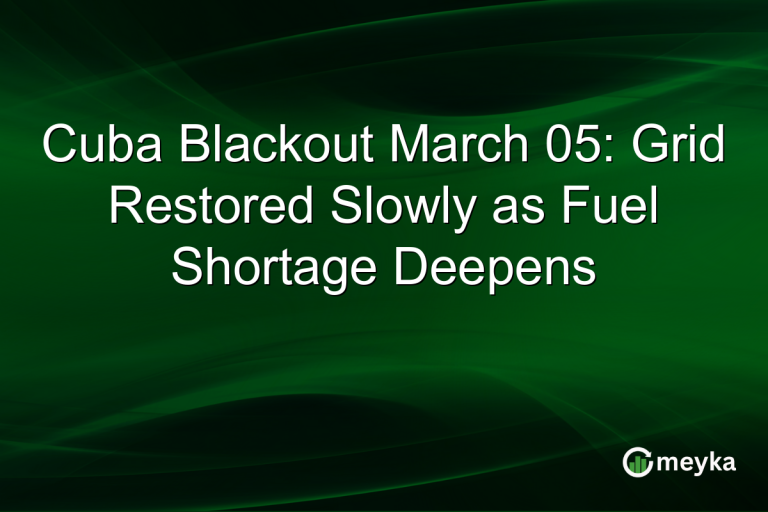 Cuba Blackout March 05: Grid Restored Slowly as Fuel Shortage Deepens