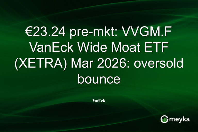 €23.24 pre-mkt: VVGM.F VanEck Wide Moat ETF (XETRA) Mar 2026: oversold bounce