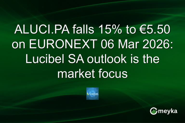 ALUCI.PA falls 15% to €5.50 on EURONEXT 06 Mar 2026: Lucibel SA outlook is the market focus