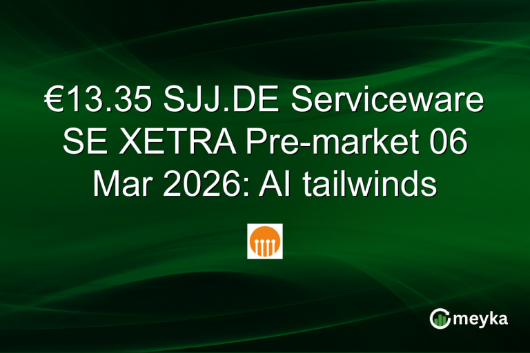 €13.35 SJJ.DE Serviceware SE XETRA Pre-market 06 Mar 2026: AI tailwinds