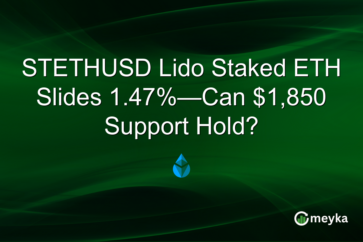 STETHUSD Lido Staked ETH Slides 1.47%—Can $1,850 Support Hold?