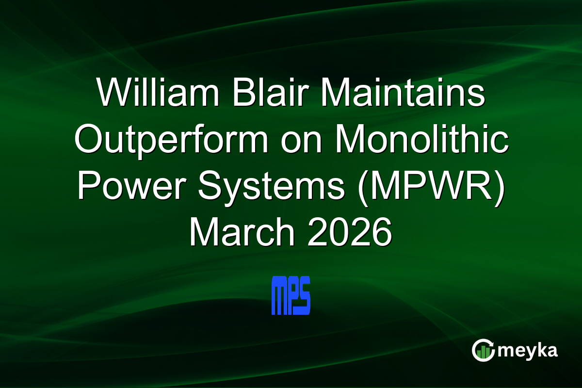 William Blair Maintains Outperform on Monolithic Power Systems (MPWR) March 2026