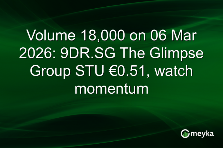Volume 18,000 on 06 Mar 2026: 9DR.SG The Glimpse Group STU €0.51, watch momentum