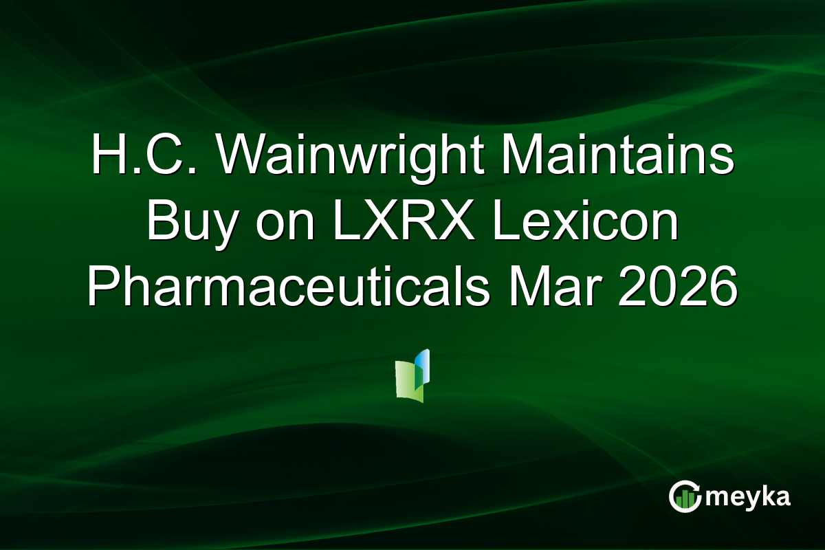 H.C. Wainwright Maintains Buy on LXRX Lexicon Pharmaceuticals Mar 2026