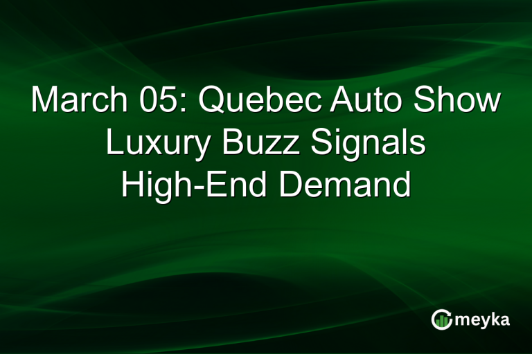 March 05: Quebec Auto Show Luxury Buzz Signals High-End Demand
