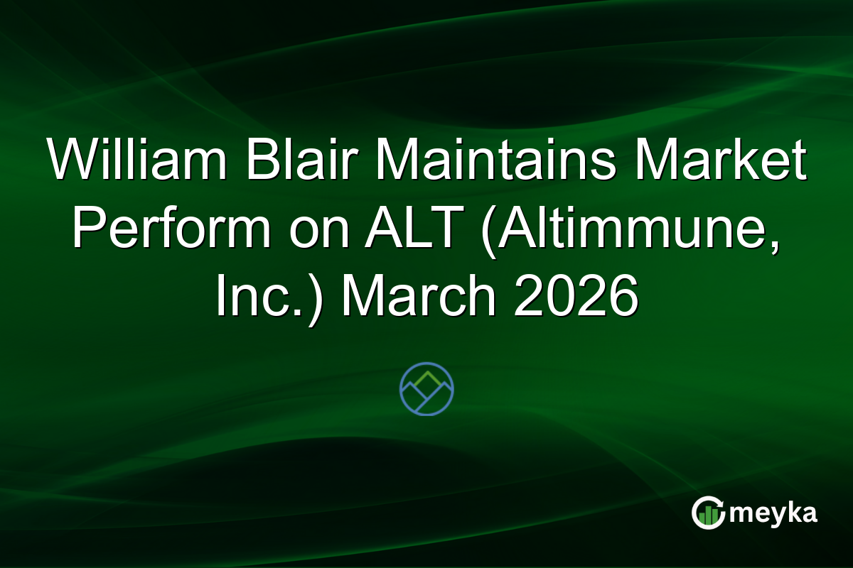 William Blair Maintains Market Perform on ALT (Altimmune, Inc.) March 2026