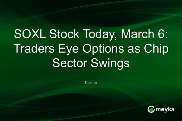 SOXL Stock Today, March 6: Traders Eye Options as Chip Sector Swings