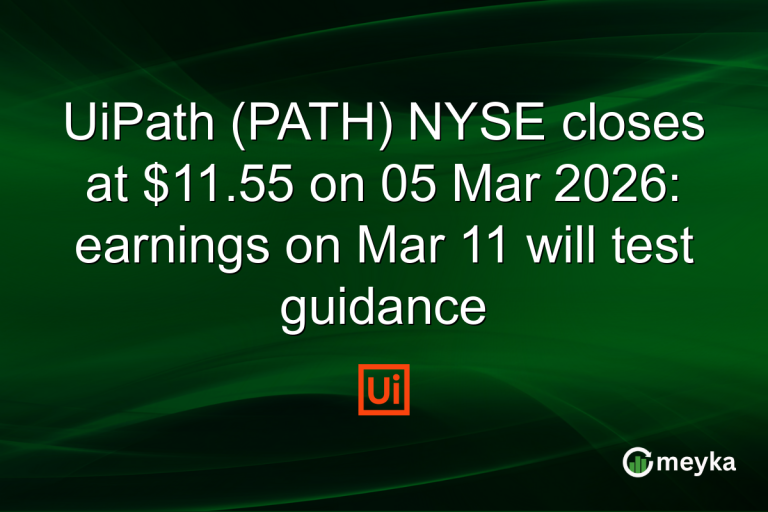 UiPath (PATH) NYSE closes at $11.55 on 05 Mar 2026: earnings on Mar 11 will test guidance