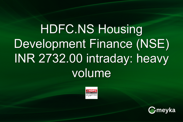 HDFC.NS Housing Development Finance (NSE) INR 2732.00 intraday: heavy volume