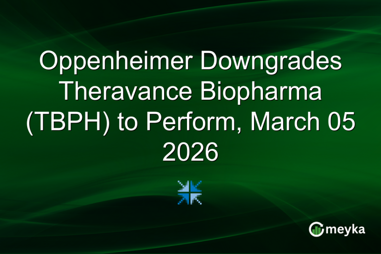 Oppenheimer Downgrades Theravance Biopharma (TBPH) to Perform, March 05 2026