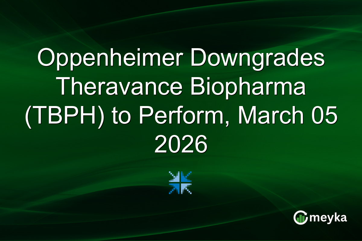 Oppenheimer Downgrades Theravance Biopharma (TBPH) to Perform, March 05 2026