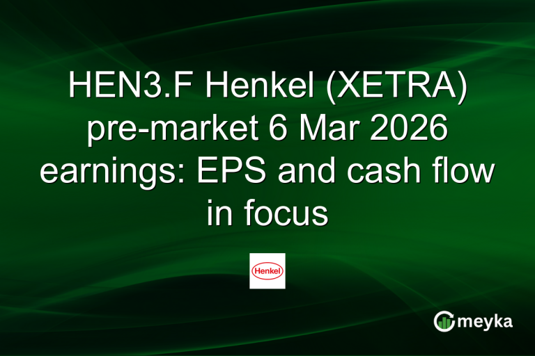 HEN3.F Henkel (XETRA) pre-market 6 Mar 2026 earnings: EPS and cash flow in focus