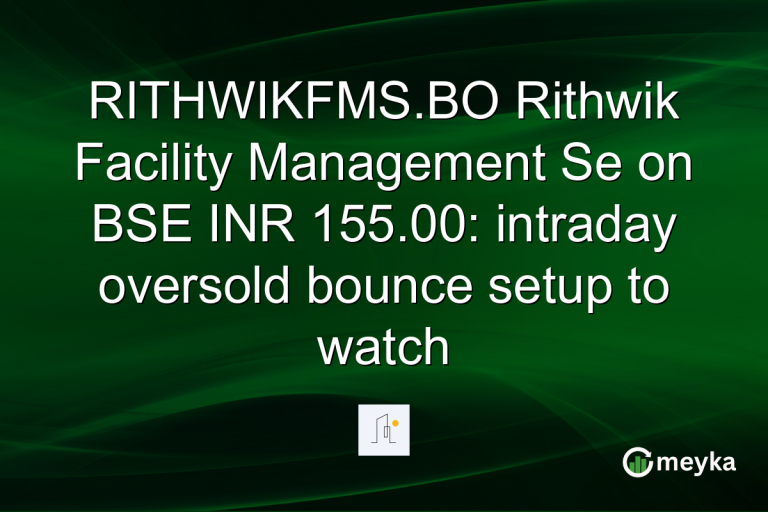 RITHWIKFMS.BO Rithwik Facility Management Se on BSE INR 155.00: intraday oversold bounce setup to watch