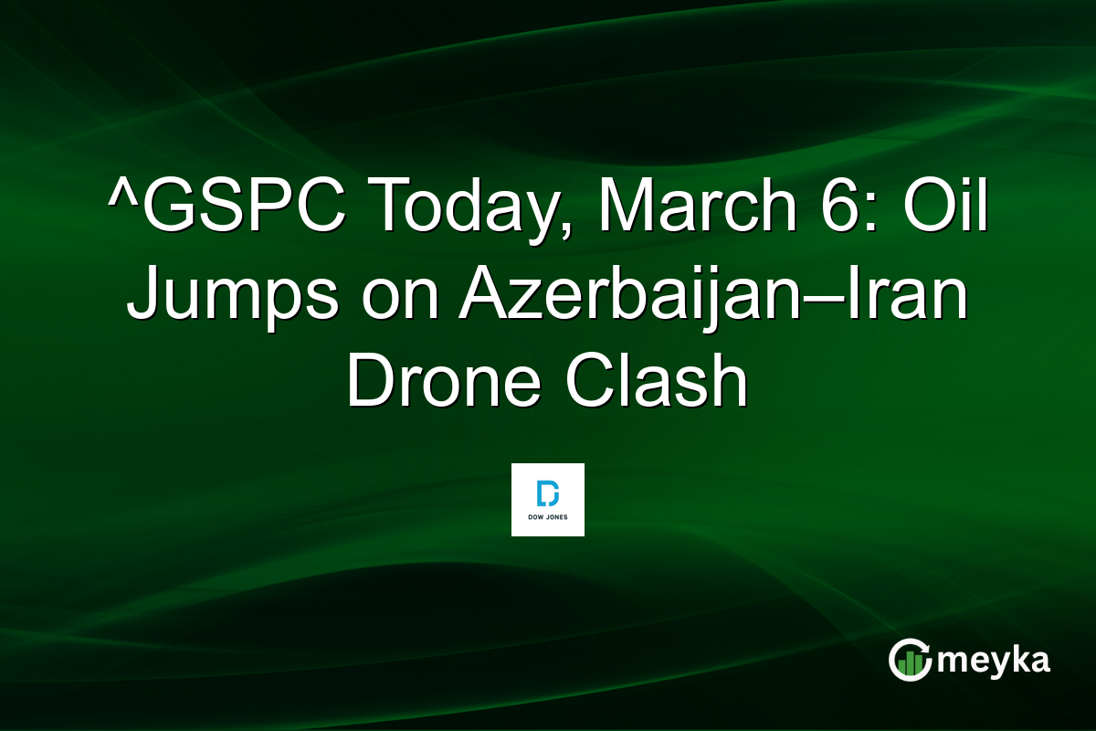 ^GSPC Today, March 6: Oil Jumps on Azerbaijan–Iran Drone Clash