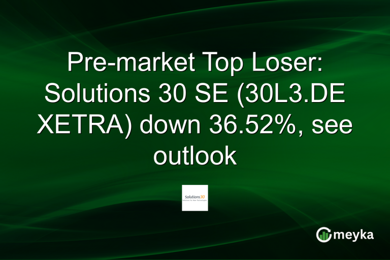 Pre-market Top Loser: Solutions 30 SE (30L3.DE XETRA) down 36.52%, see outlook