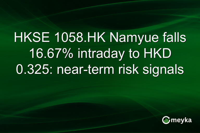 HKSE 1058.HK Namyue falls 16.67% intraday to HKD 0.325: near-term risk signals