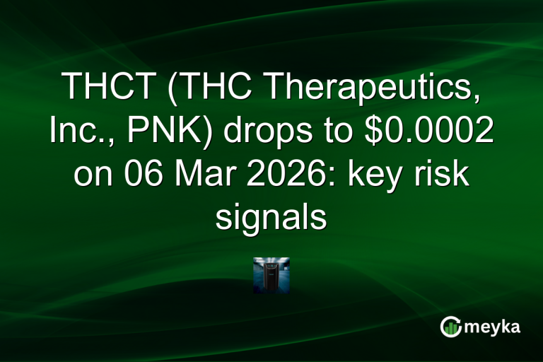 THCT (THC Therapeutics, Inc., PNK) drops to $0.0002 on 06 Mar 2026: key risk signals