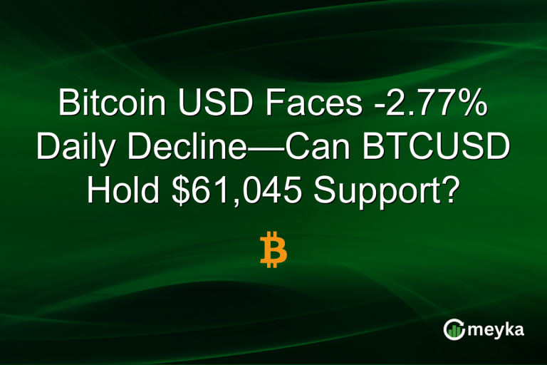 Bitcoin USD Faces -2.77% Daily Decline—Can BTCUSD Hold $61,045 Support?