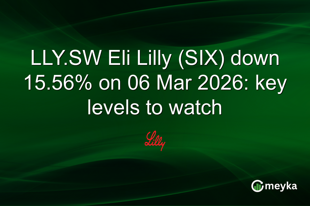 LLY.SW Eli Lilly (SIX) down 15.56% on 06 Mar 2026: key levels to watch