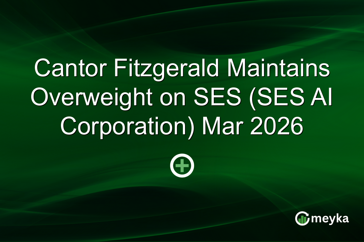 Cantor Fitzgerald Maintains Overweight on SES (SES AI Corporation) Mar 2026