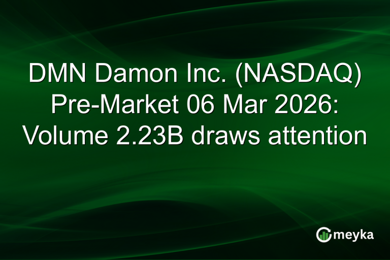 DMN Damon Inc. (NASDAQ) Pre-Market 06 Mar 2026: Volume 2.23B draws attention