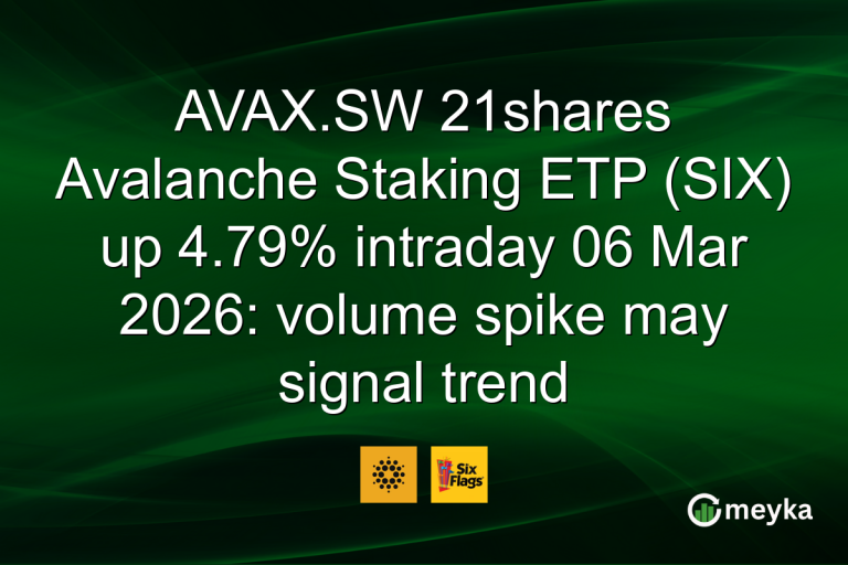 AVAX.SW 21shares Avalanche Staking ETP (SIX) up 4.79% intraday 06 Mar 2026: volume spike may signal trend