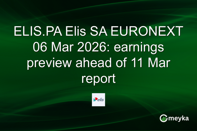 ELIS.PA Elis SA EURONEXT 06 Mar 2026: earnings preview ahead of 11 Mar report