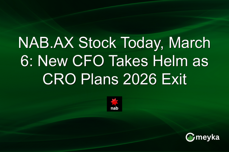 NAB.AX Stock Today, March 6: New CFO Takes Helm as CRO Plans 2026 Exit