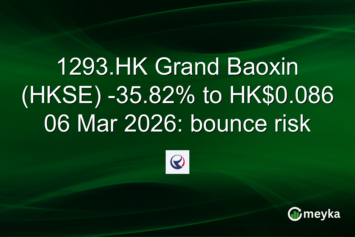1293.HK Grand Baoxin (HKSE) -35.82% to HK$0.086 06 Mar 2026: bounce risk