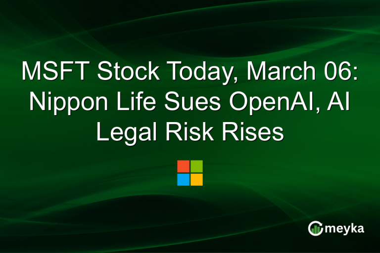 MSFT Stock Today, March 06: Nippon Life Sues OpenAI, AI Legal Risk Rises