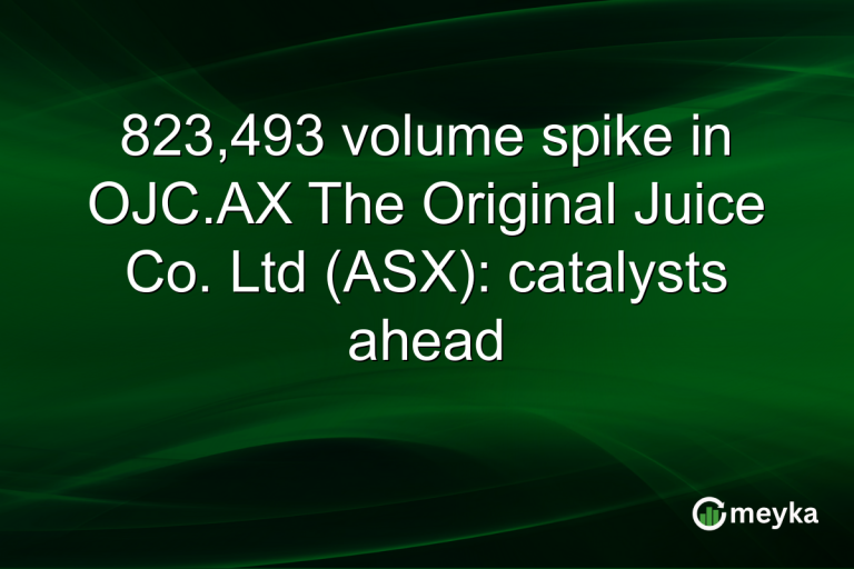 823,493 volume spike in OJC.AX The Original Juice Co. Ltd (ASX): catalysts ahead