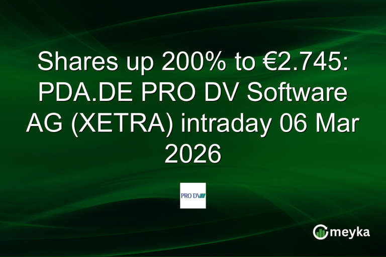Shares up 200% to €2.745: PDA.DE PRO DV Software AG (XETRA) intraday 06 Mar 2026